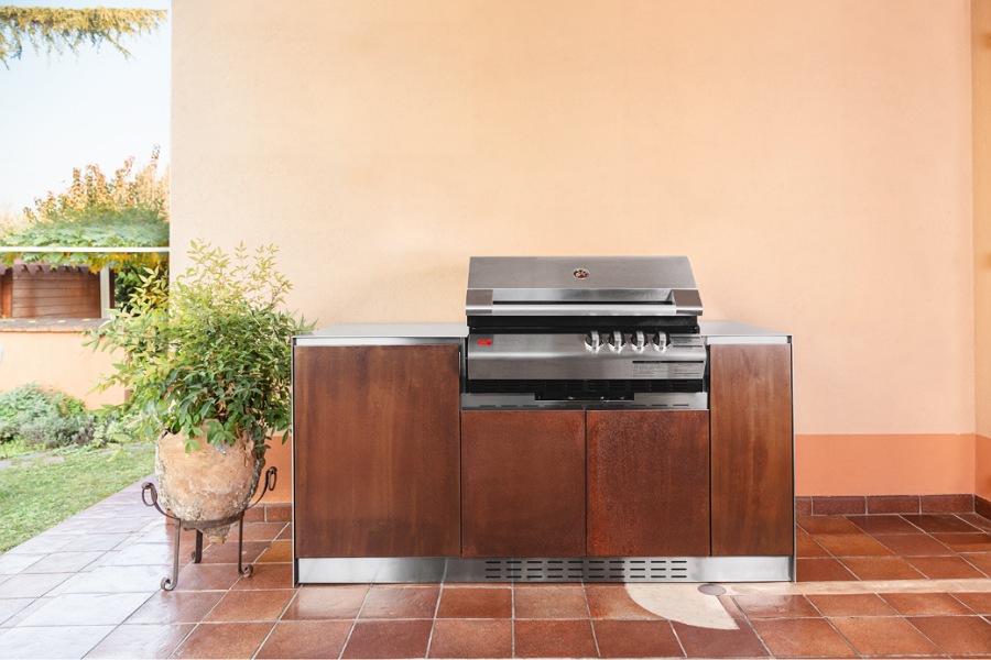 cucina acciaio e corten 3-6012671080